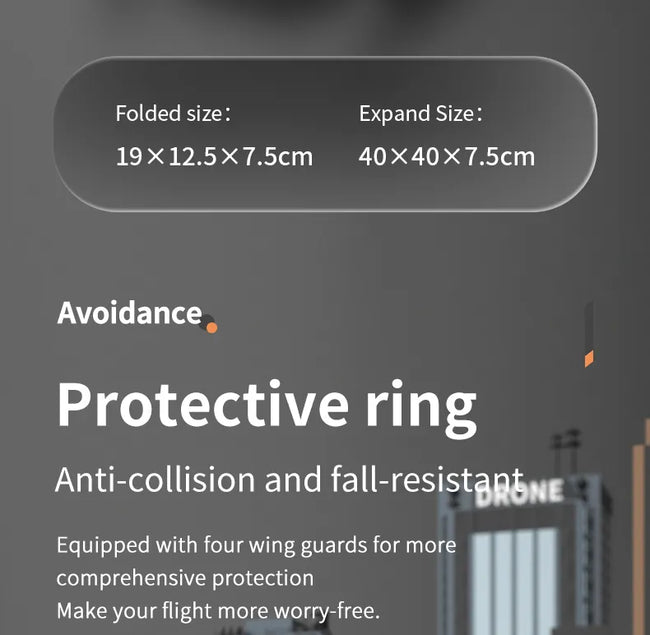 Zložljiv Dron s kamero + daljinec + aplikacija za upravljanje
