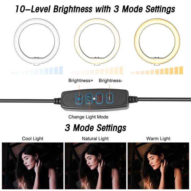 Komplet LED Ring Light svetlobni obroč s stojalom - Popularko
