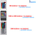 30M RGB LED lučke trak + Aplikacija + Daljinec