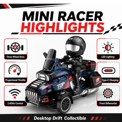 Mini RC Drift Avto 1:43 – 4WD, 2,4 GHz, LED Luči 🏎️💨