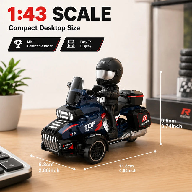Mini RC Drift Avto 1:43 – 4WD, 2,4 GHz, LED Luči 🏎️💨