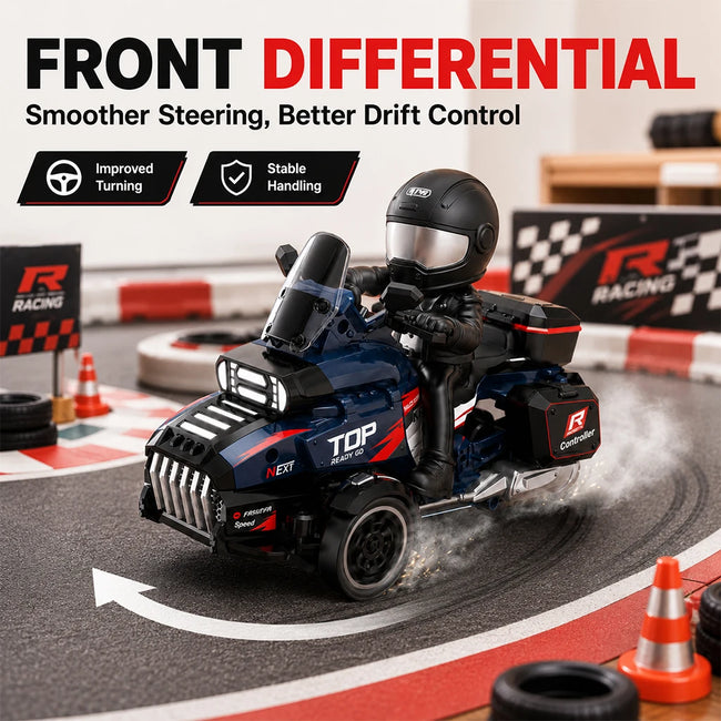 Mini RC Drift Avto 1:43 – 4WD, 2,4 GHz, LED Luči 🏎️💨