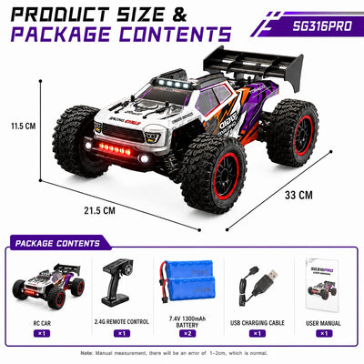 RC Terenski Avto 40 km/h – 4WD, Kovinski Pogon, LED Luči, 150 m** 🏎️💨