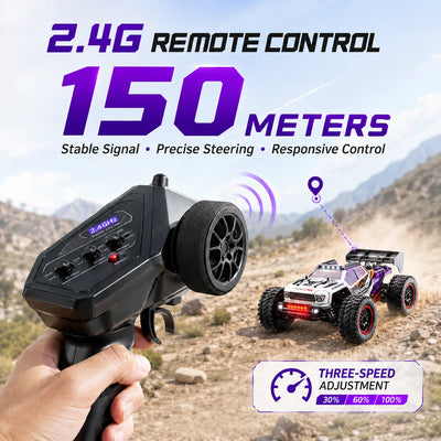RC Terenski Avto 40 km/h – 4WD, Kovinski Pogon, LED Luči, 150 m** 🏎️💨