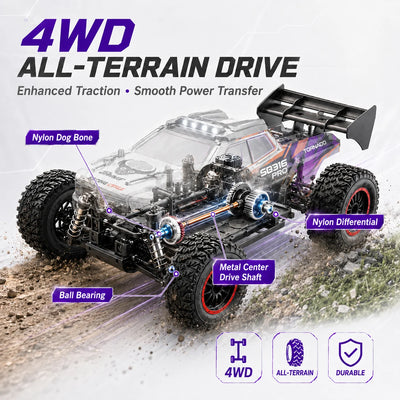 RC Terenski Avto 40 km/h – 4WD, Kovinski Pogon, LED Luči, 150 m** 🏎️💨