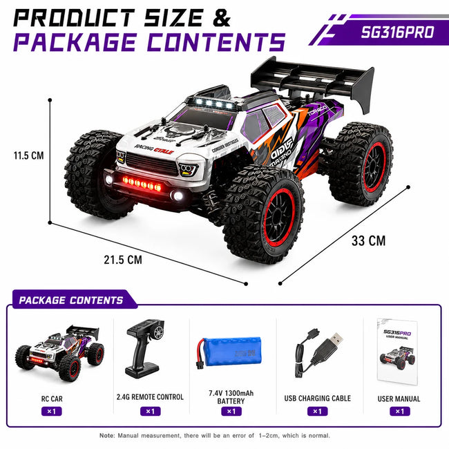 RC Terenski Avto 40 km/h – 4WD, Kovinski Pogon, LED Luči, 150 m** 🏎️💨