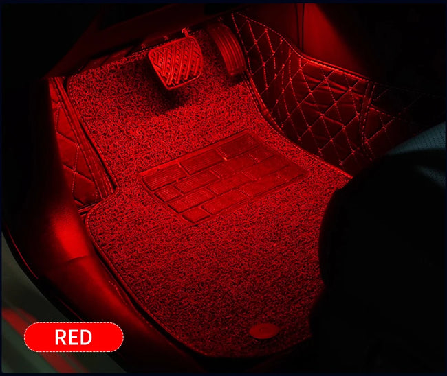 RGB LED ambientna osvetlitev notranjosti avta z aplikacijo – fotografija izdelka