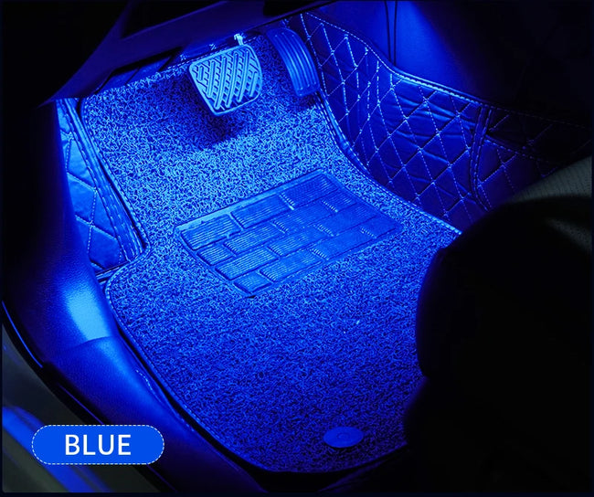 RGB LED ambientna osvetlitev notranjosti avta z aplikacijo – fotografija izdelka