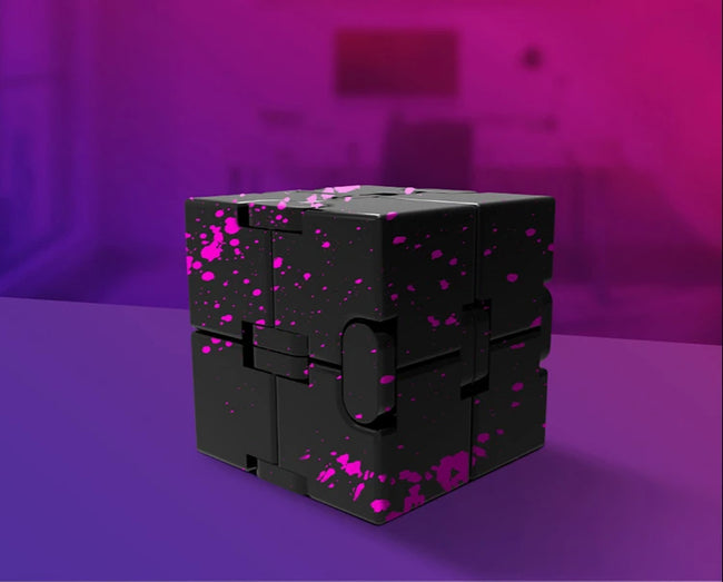 🔄 Kovinski Infinity Magic Cube – mehanska fidget igrača
