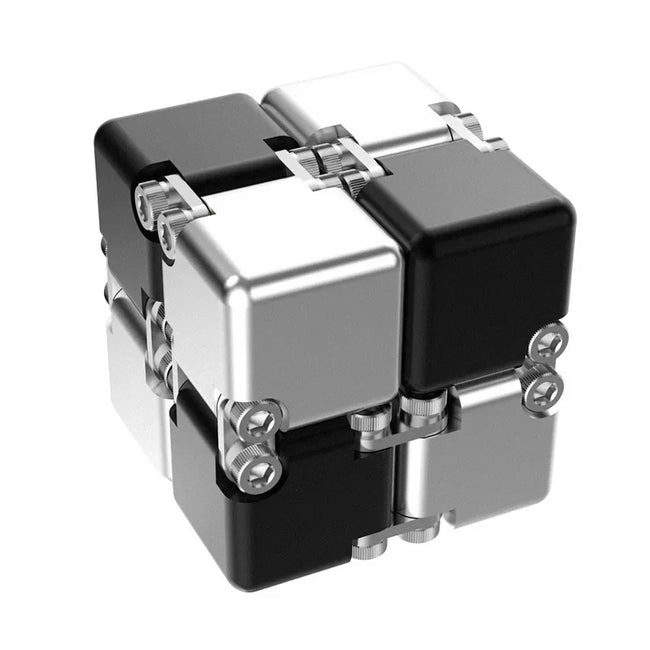 🔄 Kovinski Infinite Magic Cube – mehanska fidget igrača