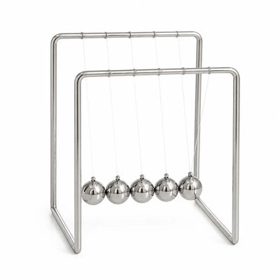 ⚙️ Newtonovo nihalo – 5 kovinskih kroglic, namizna antistresna igrača