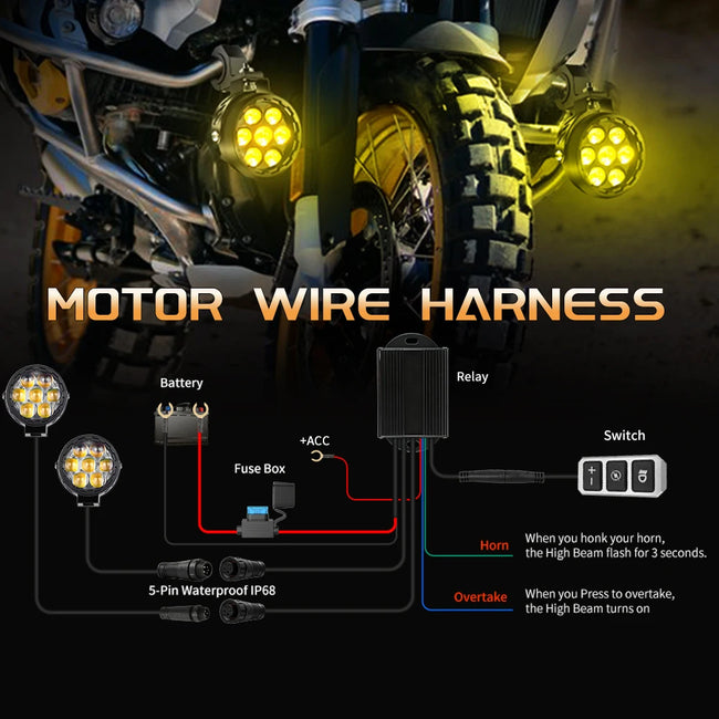 CO LIGHT LED delovna in meglenka za motor 4–4,5" – fotografija izdelka