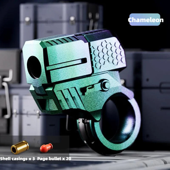 🔫 Kovinski Ratchet Finger Gun – mehanska antistresna igrača