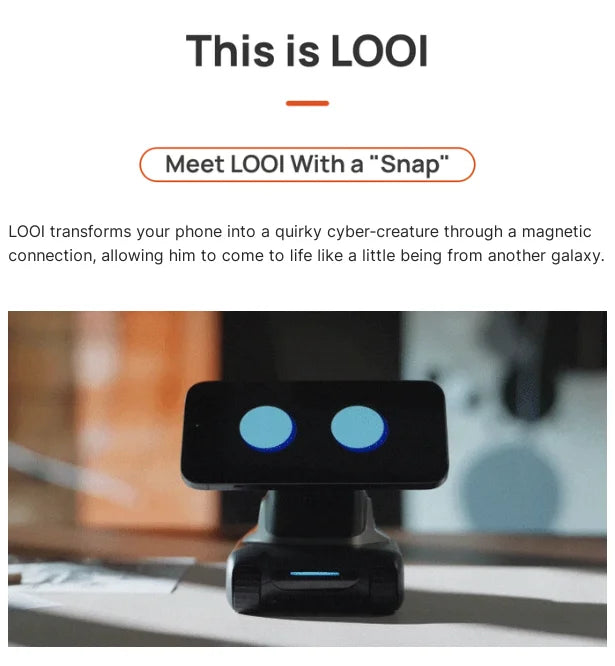 🤖 LOOI AI Robot z glasovnim upravljanjem in ChatGPT