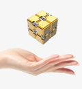 🔄 Kovinski Infinite Magic Cube – mehanska fidget igrača