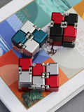 🔄 Kovinski Infinite Magic Cube – mehanska fidget igrača