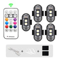 Brezžična LED opozorilna utripalka 1–6 kosov z USB polnjenjem – fotografija izdelka