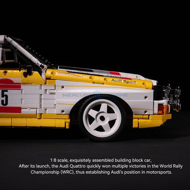 1:10 klasični rally avtomobil – 3887-delni MOC model – slika 2