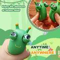 👀 Zeleni Squishy Toy črv – antistresna igračka