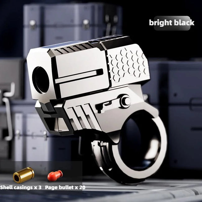 🔫 Kovinski Ratchet Finger Gun – mehanska antistresna igrača