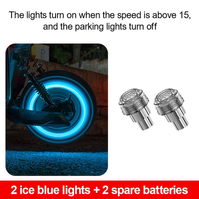 LED lučka za ventil pnevmatike – 7 barv – fotografija izdelka