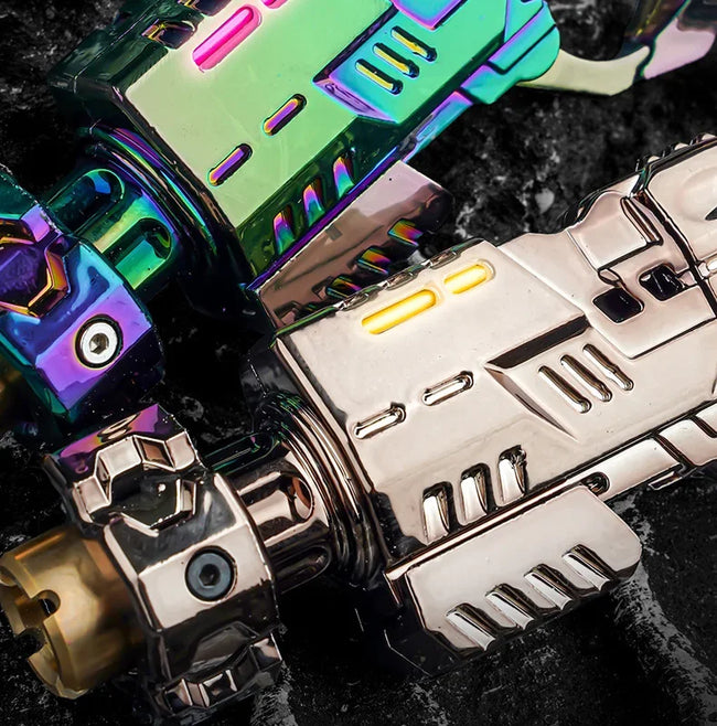 🔫 Kovinski Launcher Fidget Pistol Set – mehanska antistresna igrača