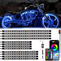 RGB LED podsvetlitev za motor z aplikacijo in daljincem 12 V – fotografija izdelka