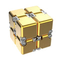 🔄 Kovinski Infinite Magic Cube – mehanska fidget igrača