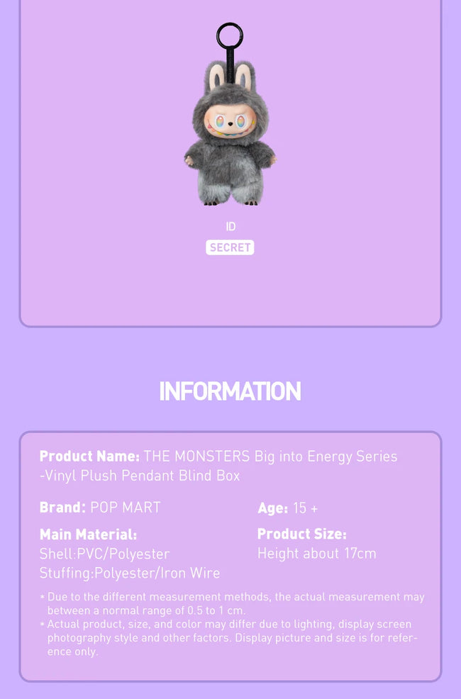 ⚡ POP MART LABUBU Big into Energy – Mystery Box 🎁