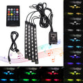 RGB LED ambientna osvetlitev za avto 36/48/72 LED – fotografija izdelka