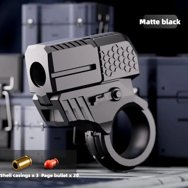 🔫 Kovinski Ratchet Finger Gun – mehanska antistresna igrača