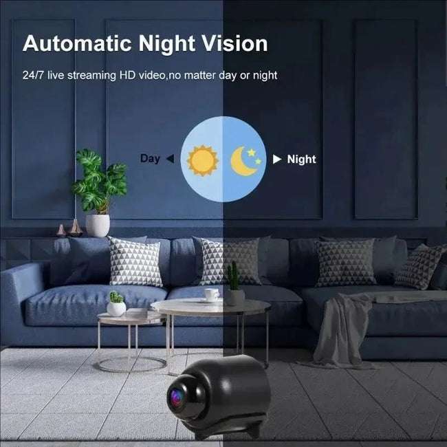 Mini WiFi kamera X5 1080p z nočnim vidom