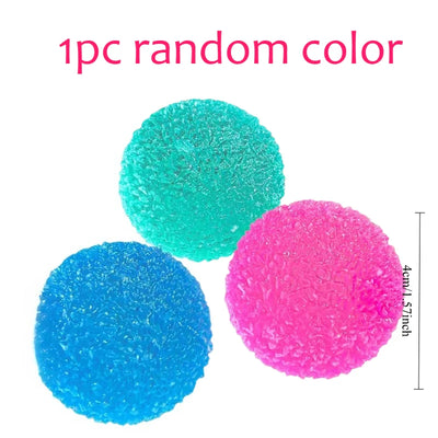 🧊 Modri Squishy Toy Mochi – prosojna antistresna igračka