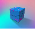 🔄 Kovinski Infinity Magic Cube – mehanska fidget igrača