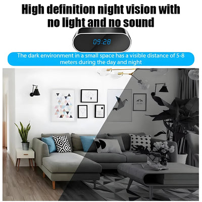 Mini WiFi ura-kamera 4K HD z infrardečim nočnim vidom