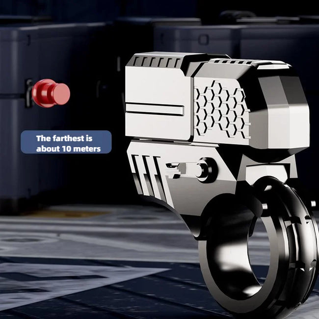 🔫 Kovinski Ratchet Finger Gun – mehanska antistresna igrača