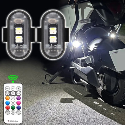Brezžična LED opozorilna utripalka 1–6 kosov z USB polnjenjem – fotografija izdelka