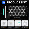 Aiopp Hexagon Honeycomb LED stropna luč za garažo – DIY sestavljanje, visok CRI, brez utripanja