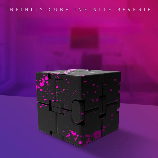 🔄 Kovinski Infinity Magic Cube – mehanska fidget igrača
