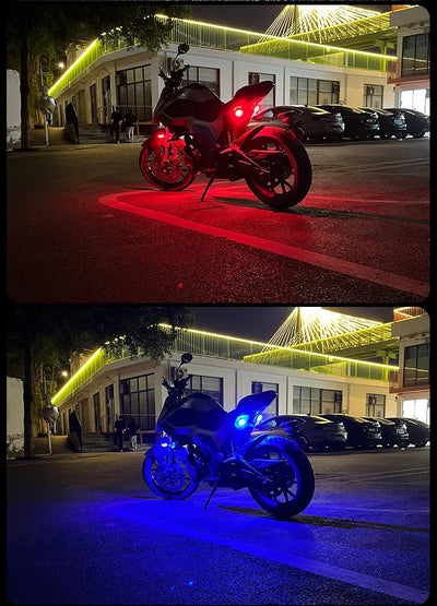 Brezžična LED opozorilna utripalka za avto in motor – fotografija izdelka