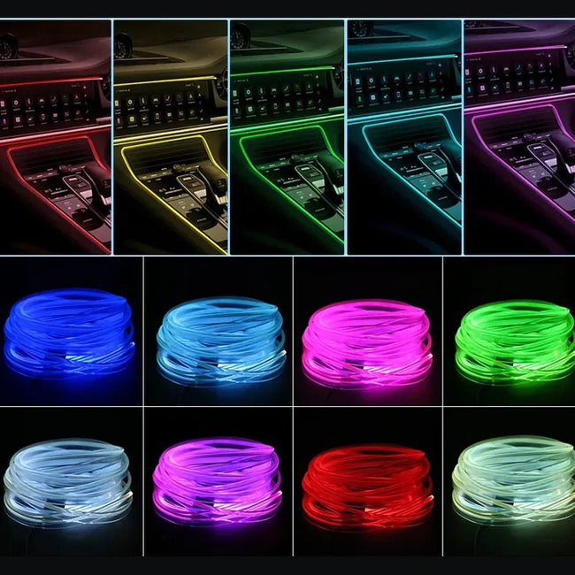 RGB LED svetlobni trak za avto 1–5 m z aplikacijo – fotografija izdelka