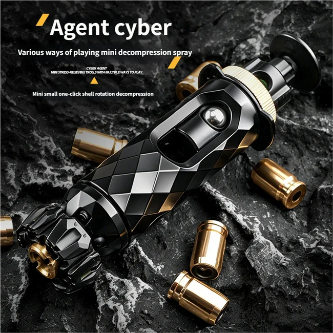 🔫 Kovinski Ratchet Fidget Gun – mehanska antistresna igrača