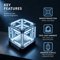 💡 Hypercube LED Namizna Svetilka – 3D infinity efekt