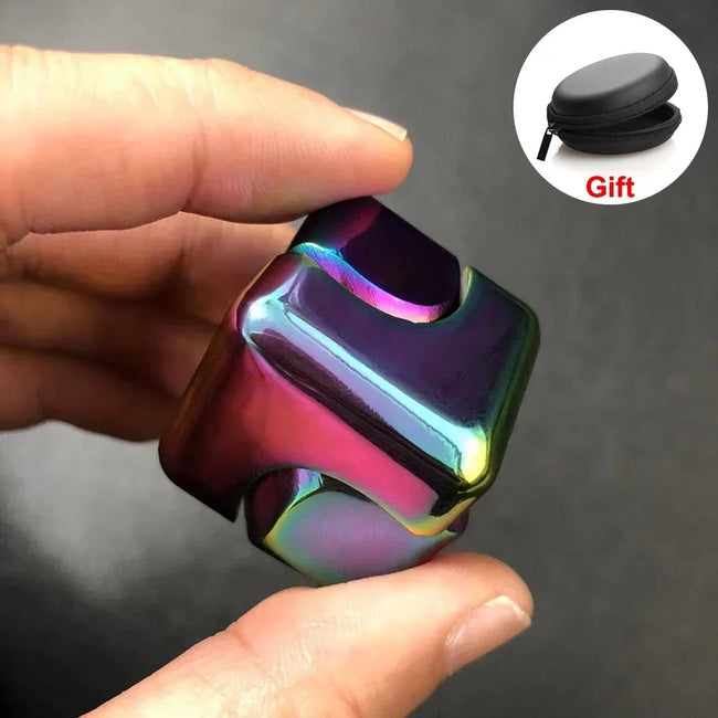 ⚙️ Kovinski Cube Spinner – 3D EDC Fidget igrača