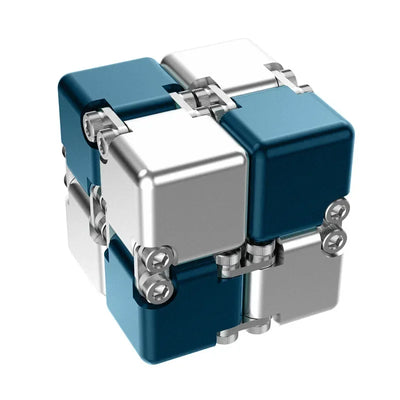 🔄 Kovinski Infinite Magic Cube – mehanska fidget igrača