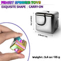 ⚙️ Kovinski Cube Spinner – 3D EDC Fidget igrača