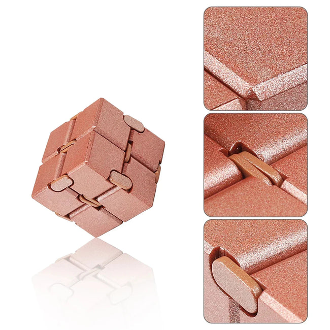🧩 Alloy & Plastic Infinity Cube – antistresna fidget igrača