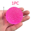 🧊 Modri Squishy Toy Mochi – prosojna antistresna igračka