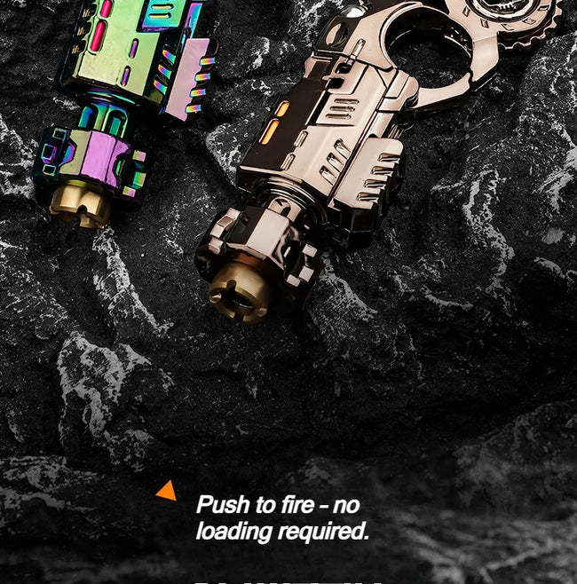 🔫 Kovinski Launcher Fidget Pistol Set – mehanska antistresna igrača
