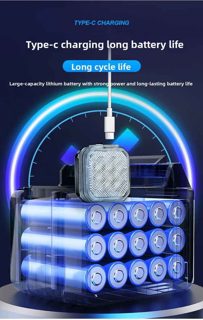 Brezžična LED opozorilna utripalka za avto in motor – fotografija izdelka